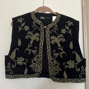 Zara Embroidered Vest